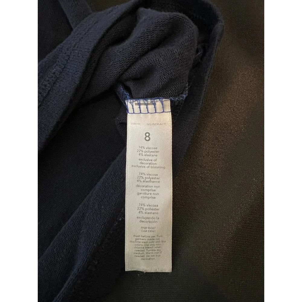 OshKosh Bgosh Boys Blue Navy Hooded Henley Raglan Long Sleeve Shirt Size 8